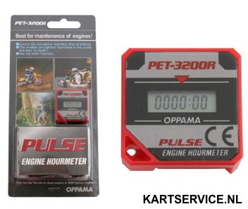 PET- 3200 motor uren teller (zeer klein) 