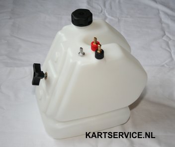 Tank cpl. 8.5 liter met snelsluiting + extra aansluiting KG
