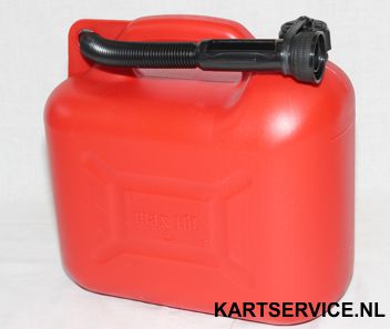 Jerrycan 10 liter kunststof (benzinetank)
