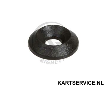 Faculteit Laatste Begroeten Nylon ring verzonken M6 zwart HQ (19x6mm) - Kartservice vd Spoel