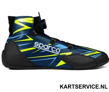 Sparco K-Rapid met rotorsluiting DONKERBLAUW/FLUO GEEL