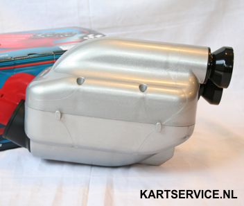 Luchtfilter NOX2 30 mm ZILVER met zwarte pijpjes