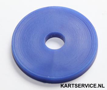 Stoel opvul ring nylon 8 x 40  x 2 mm blauw