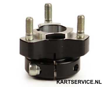 Wielnaaf RR voor achteras 25 x 40mm ZWART