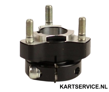 Wielnaaf RR voor achteras 30x40mm ZWART
