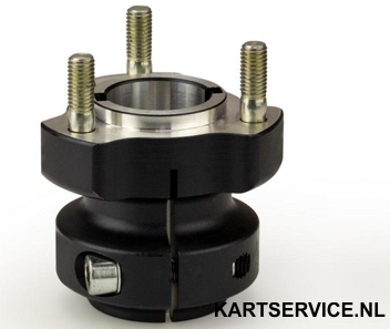 Wielnaaf RR voor achteras 30x62mm ZWART