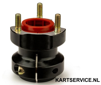 Wielnaaf RR voor achteras 40x62mm ZWART